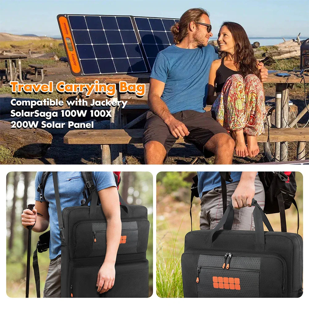 Padded Solar Panel Storage Bag for 100W–220W Foldable Solar Panels
