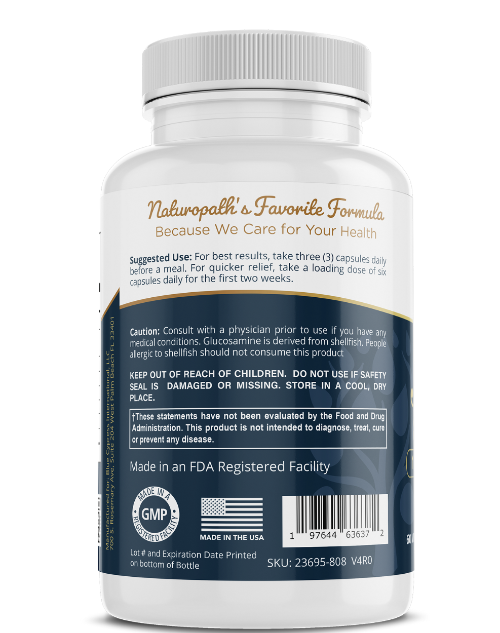 Joint Support - Glucosamine Sulfate Master Formula - North America Solutions Ltd