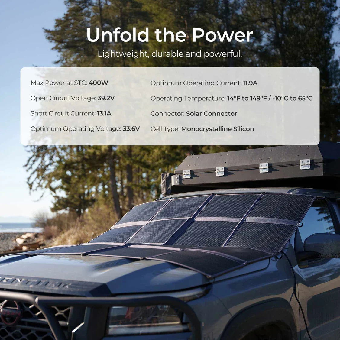 400 watt Solar Panel Blanket