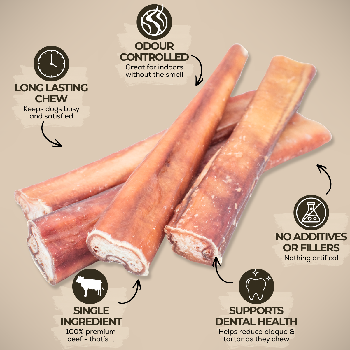 6 Inch Thick Bully Stick