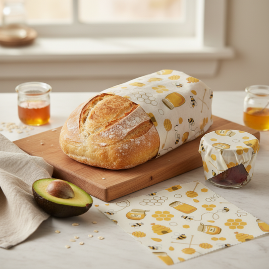 Beeswax Food Bags (2-Pack) | Sustainable Storage Made Simple