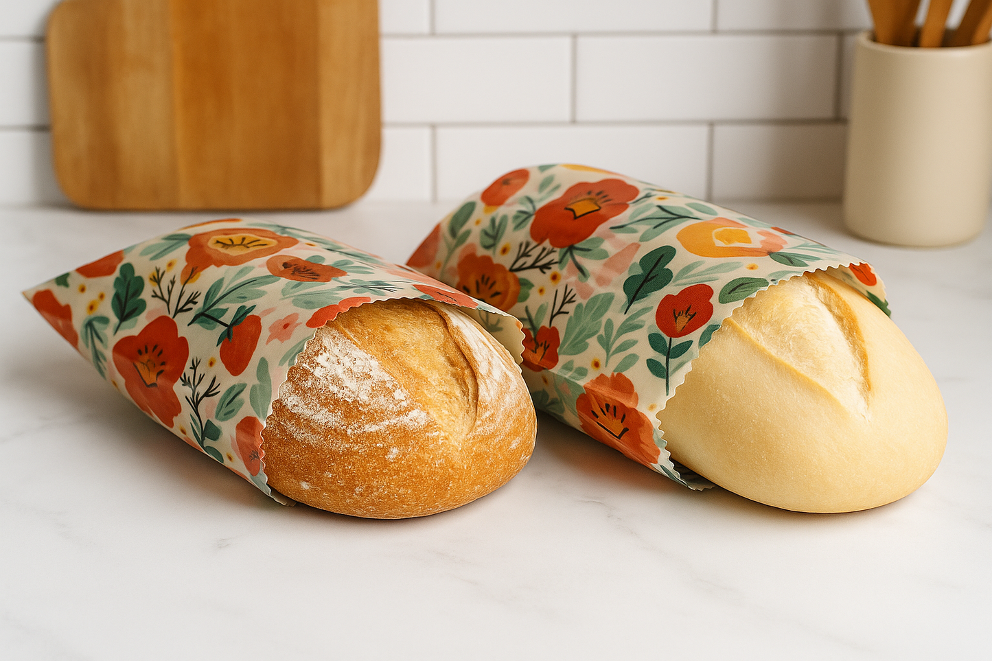 Beeswax Food Bags (2-Pack) | Sustainable Storage Made Simple