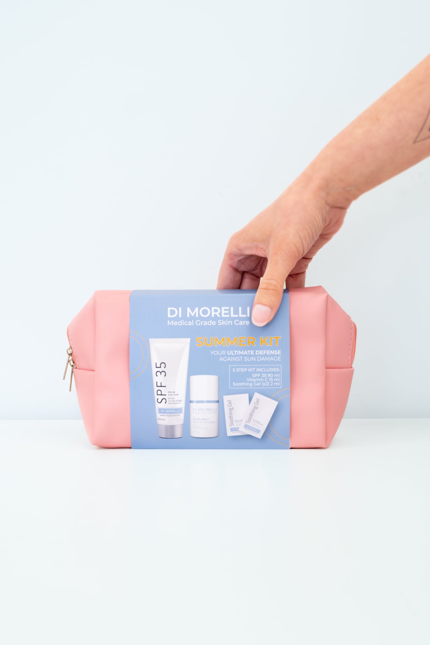 Summer Kit with Pink Cosmetic Bag