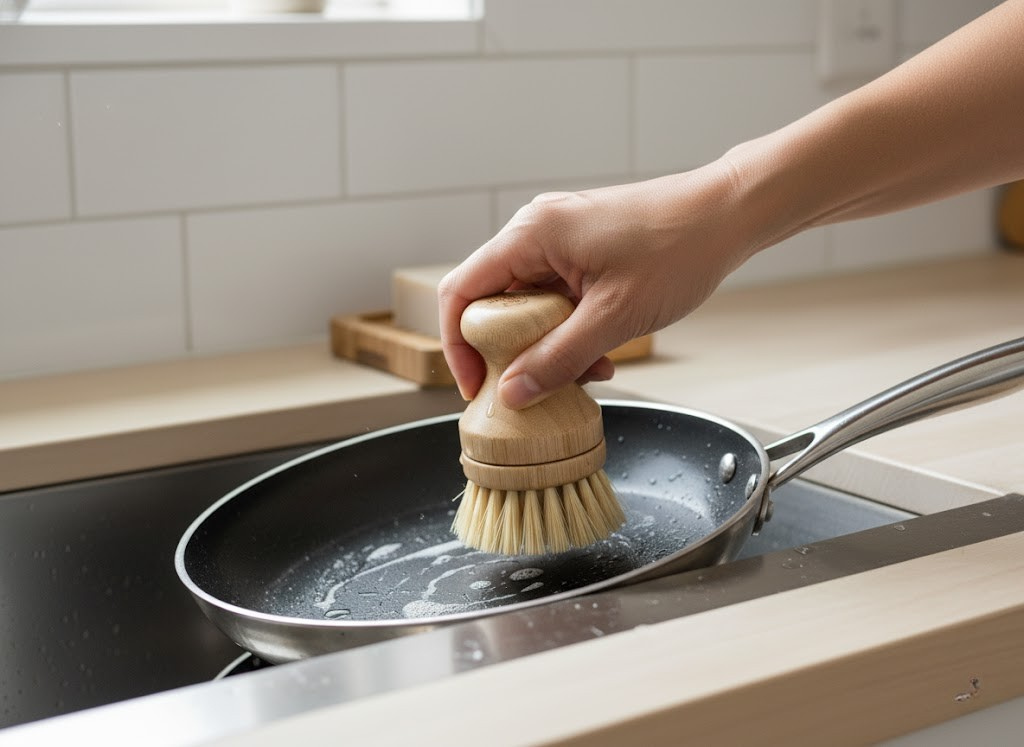 Bamboo Dish Brush with Sisal Bristles | Zero-Waste Cleaning