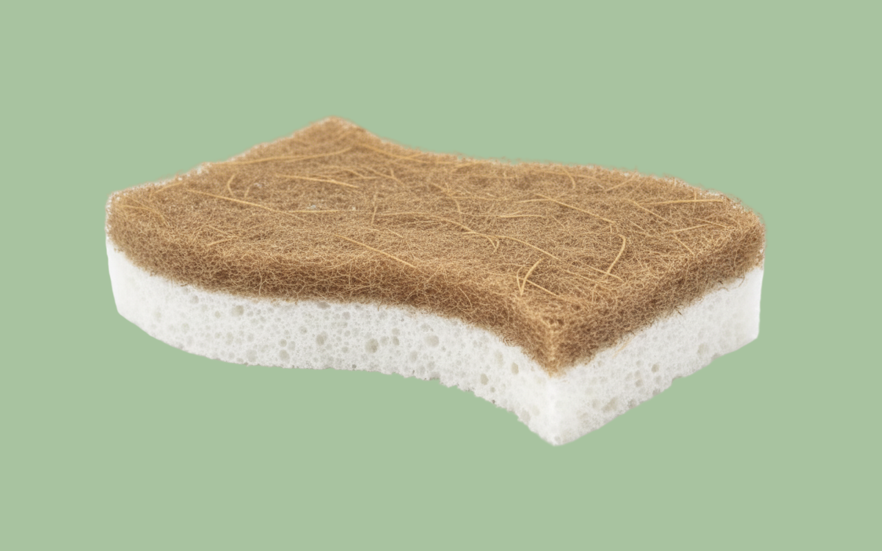 Natural Cellulose Scrub Sponges - 2-Pack | Plastic-Free Cleaning Made Easy