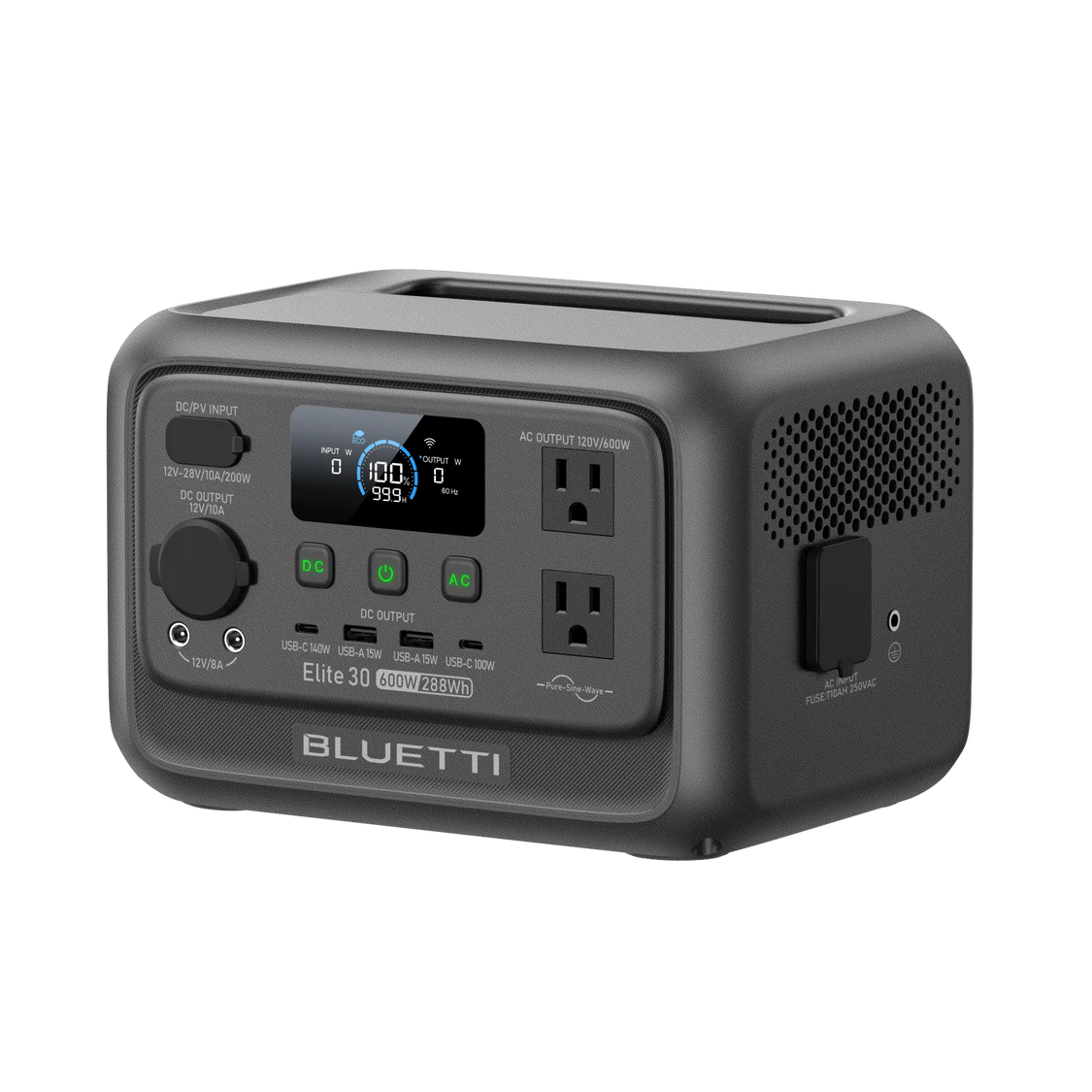 BLUETTI Premium 30 V2 Portable Power Station 320Wh LiFePO4 600W Pure Sine Wave UPS