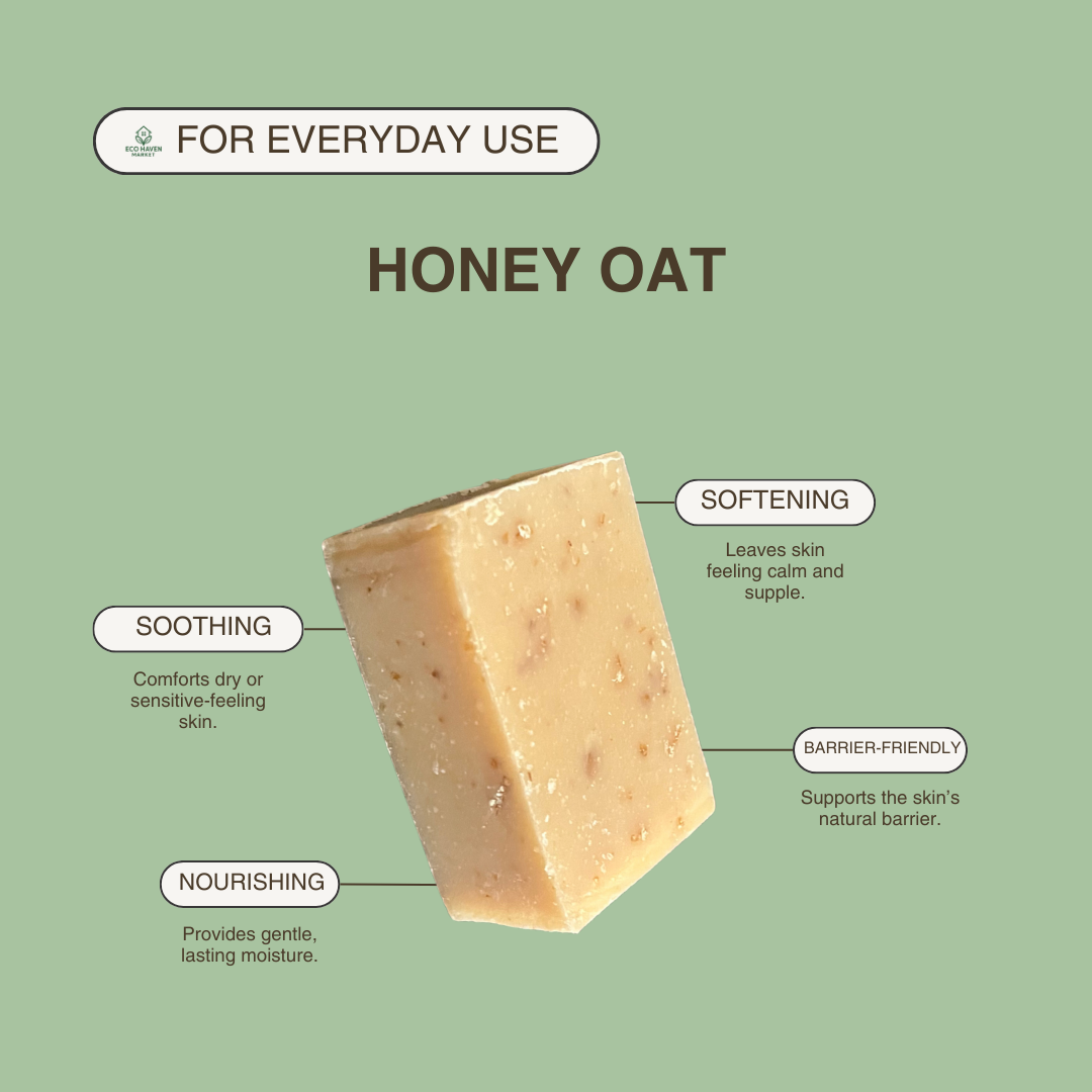 Honey & Oatmeal Soap Bar | Gentle Exfoliation