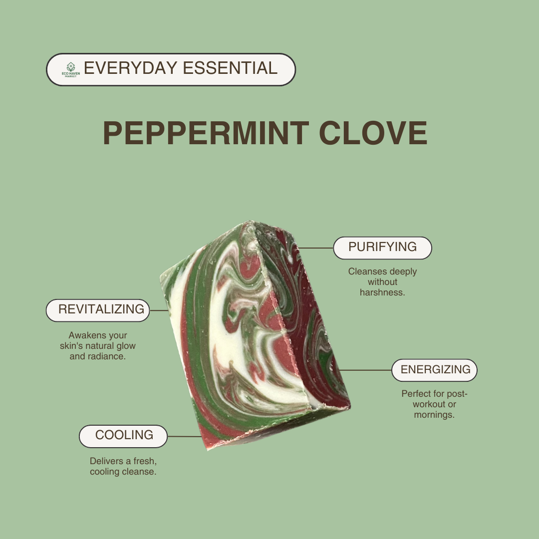 Peppermint & Cloves Soap Bar | Invigorate & Cleanse