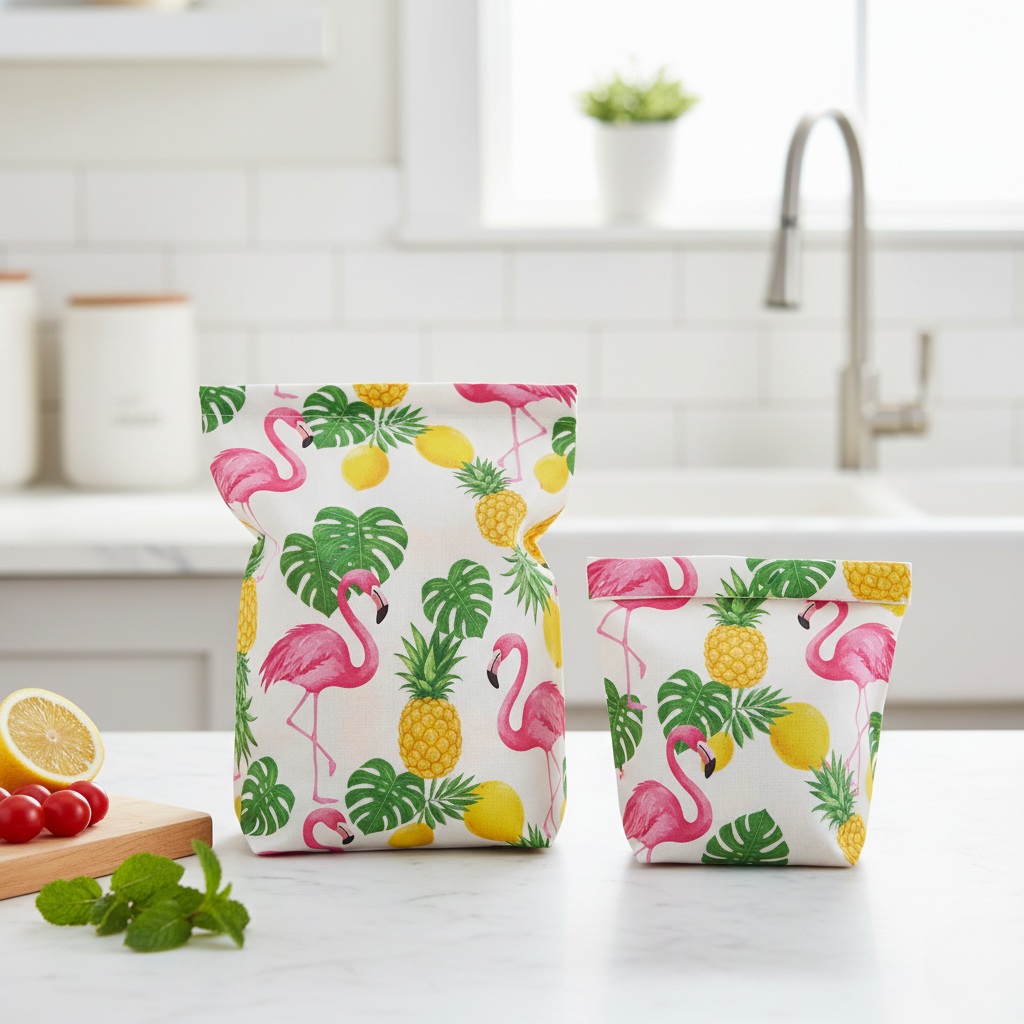 Beeswax Food Bags (2-Pack) | Sustainable Storage Made Simple