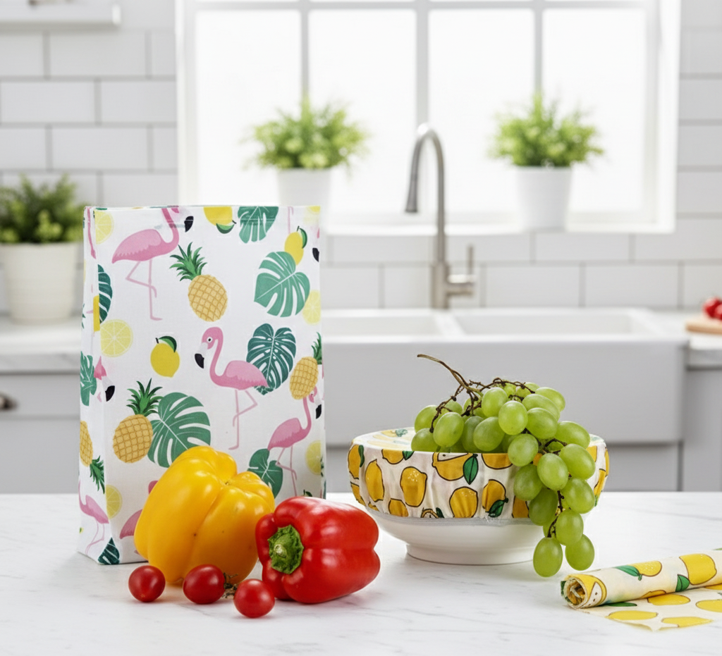 Beeswax Food Bags (2-Pack) | Sustainable Storage Made Simple