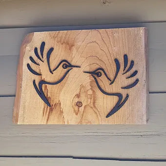 Hummingbird - Fence Art (7.5" x 8.5")