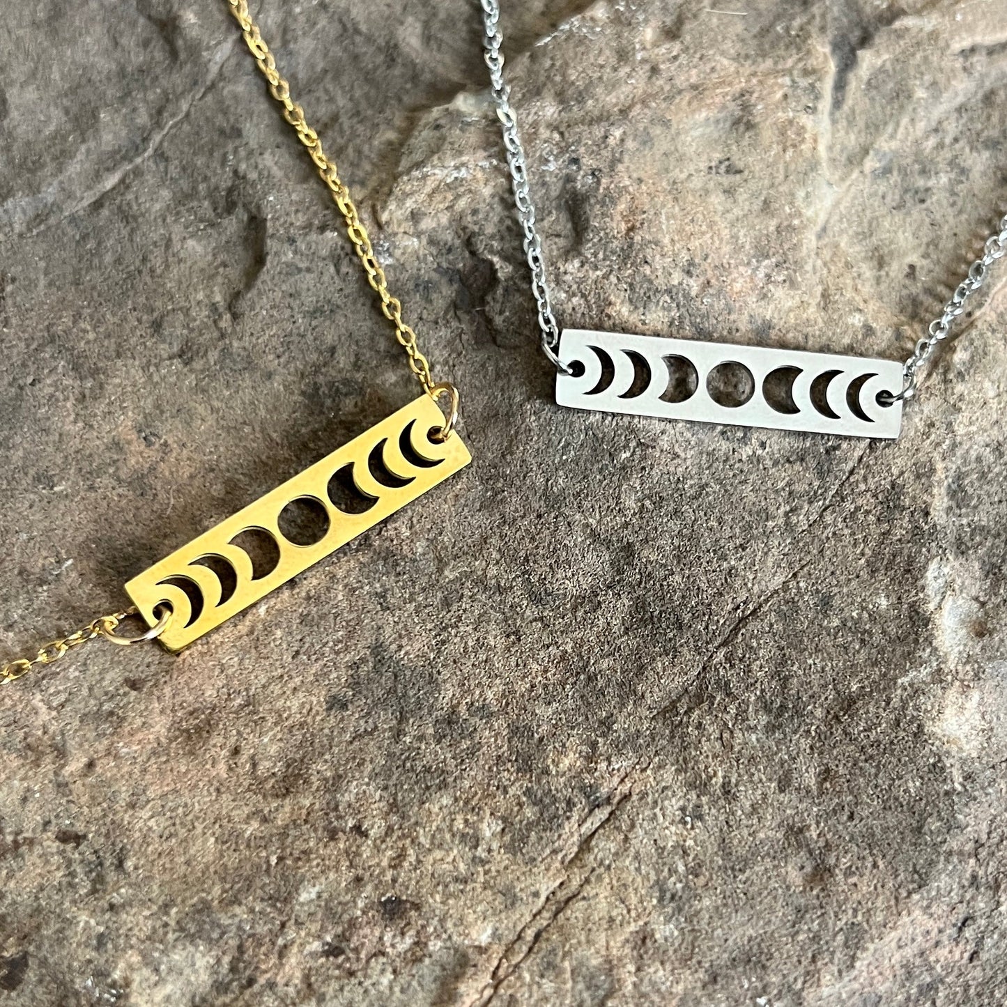 Lunar Journey Moon Phases Necklace