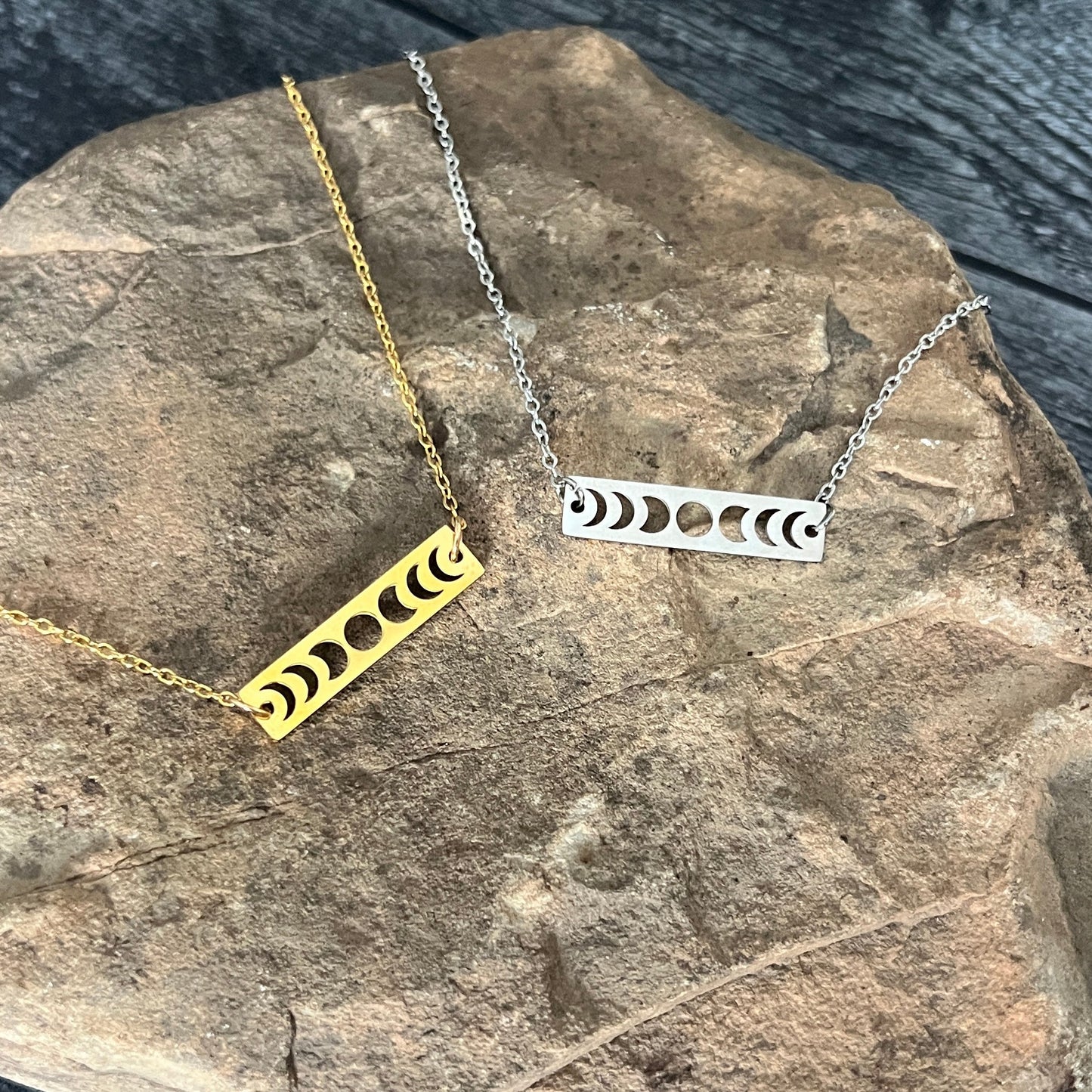 Lunar Journey Moon Phases Necklace