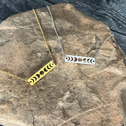 Lunar Journey Moon Phases Necklace