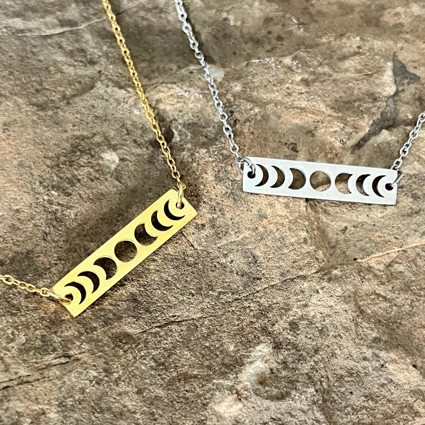 Lunar Journey Moon Phases Necklace