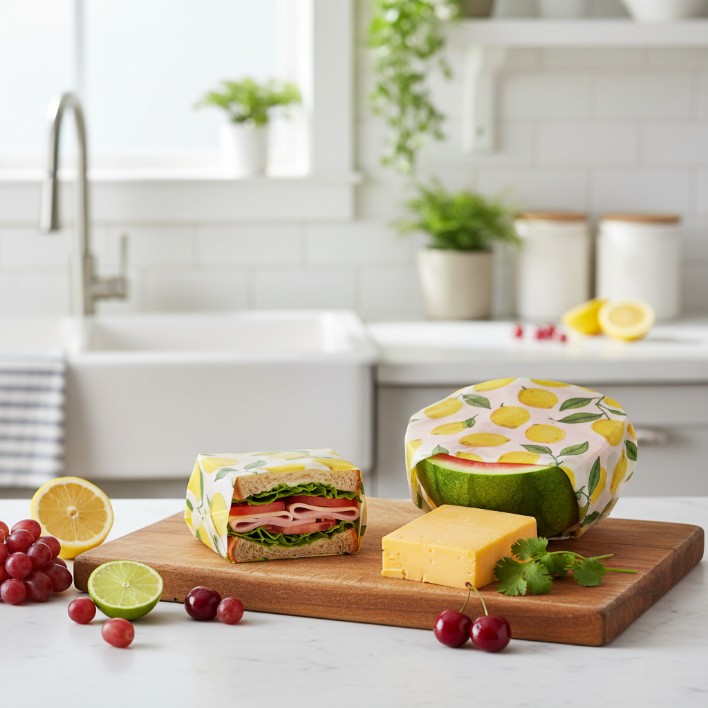 Reusable Beeswax Food Wraps (3-Pack) | Plastic-Free & Zero-Waste