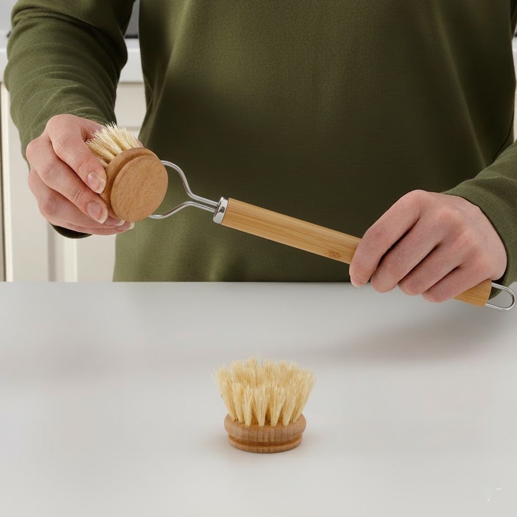 Replacement Head for Long Handle Brush | Sisal Bristles