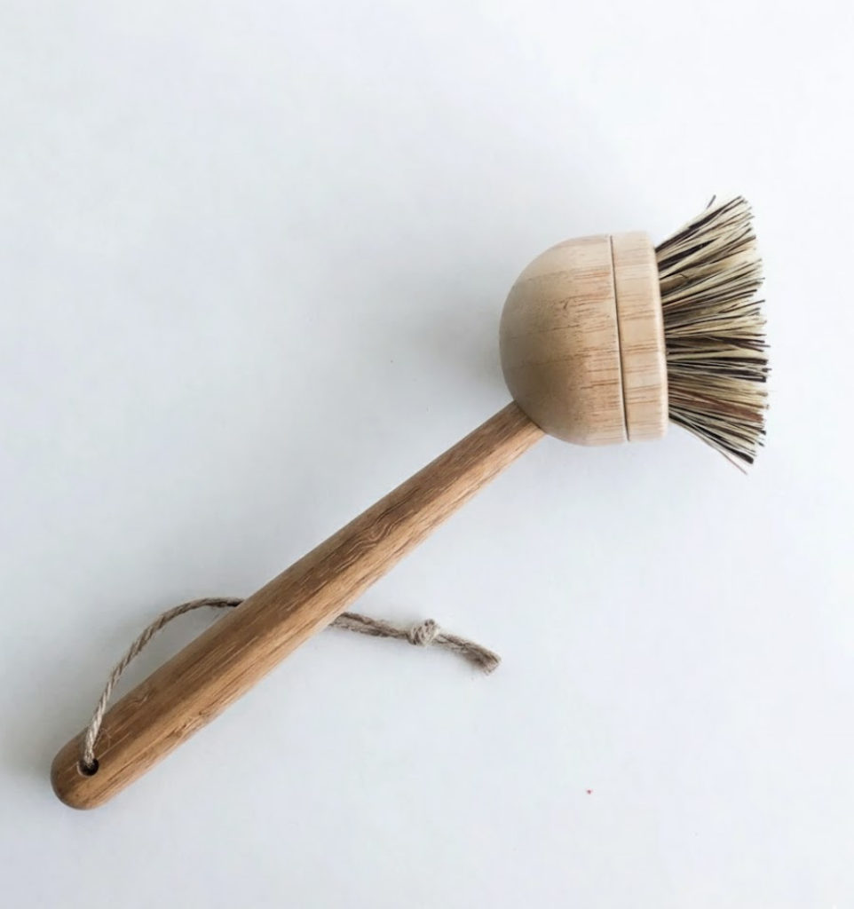 Long Handle Bamboo Scrub Brush | Heavy-Duty Cleaning Power
