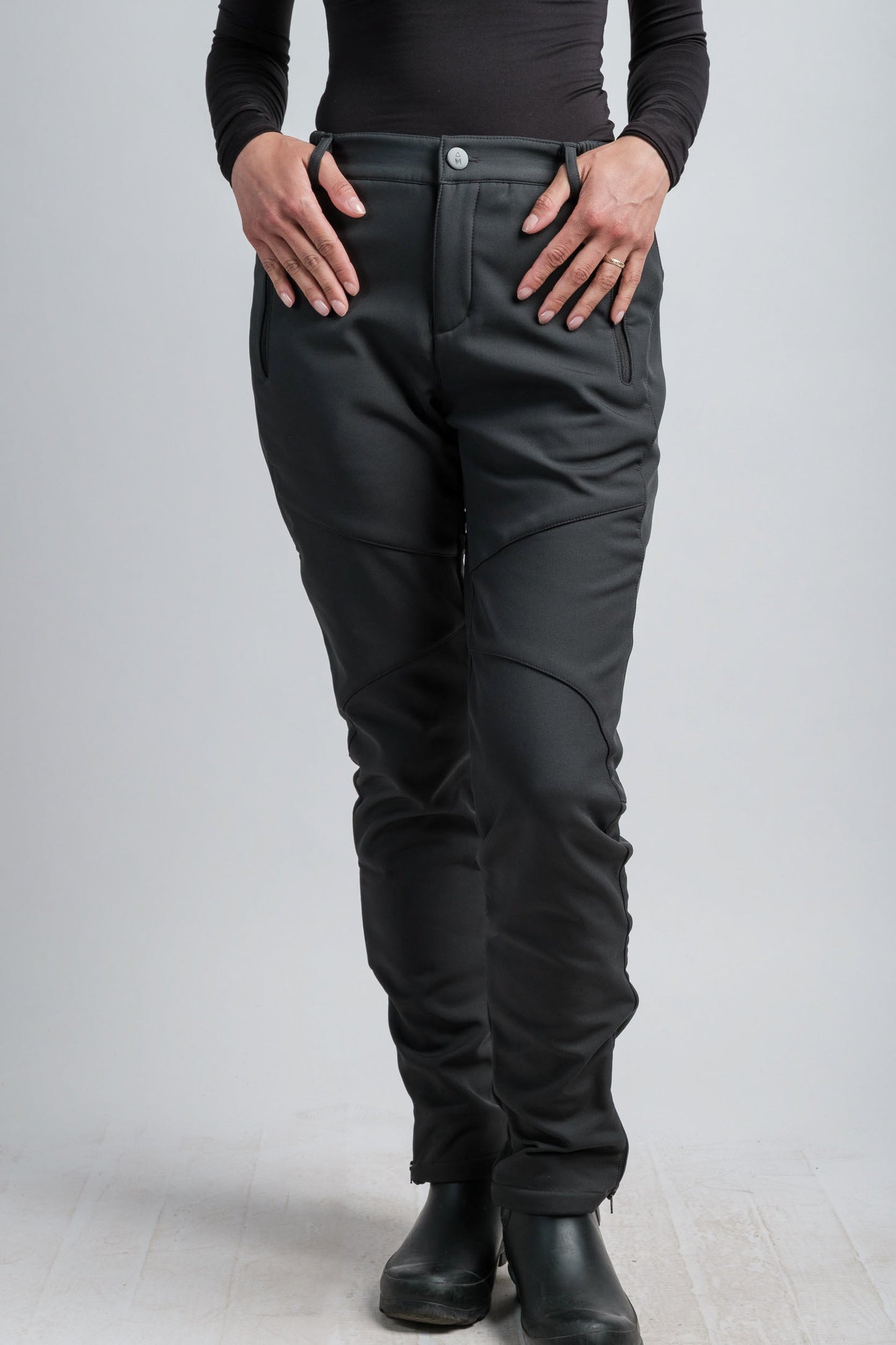 Women's Gray High Waist V2 Adventure Water Resistant Pants