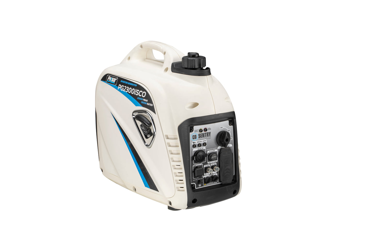 2,300-Watt/1,800-Watt Recoil Start Super Quiet Gasoline Powered Portable Inverter Generator with Advanced CO Shutoff