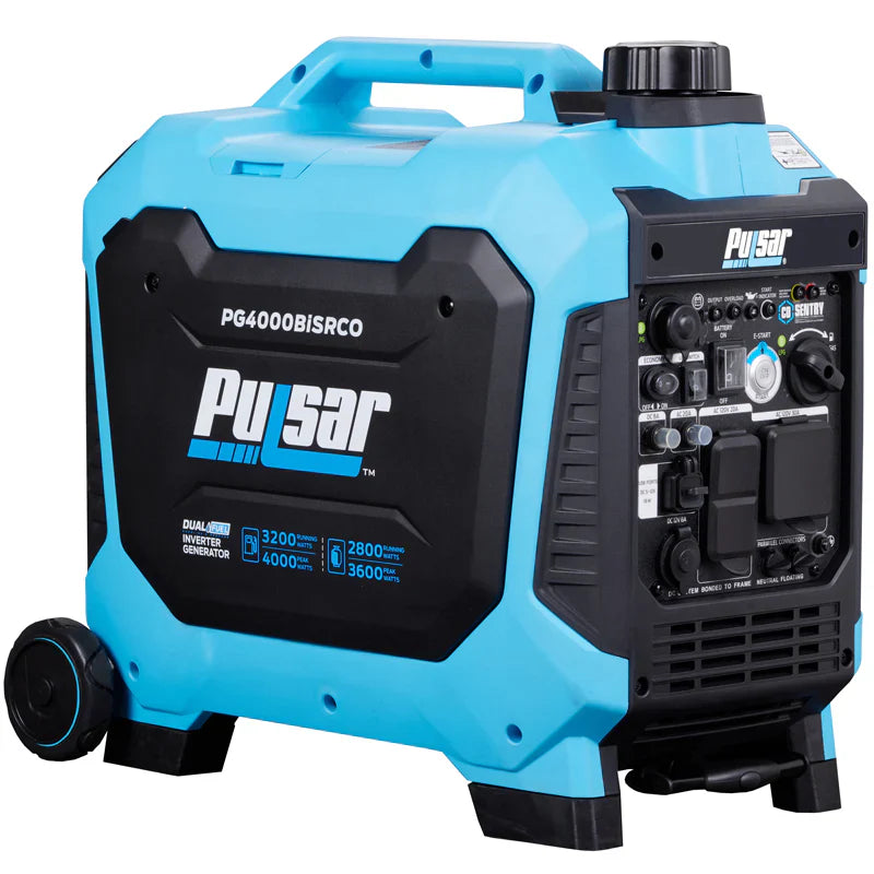 Pulsar 4000W Dual Fuel Inverter Generator with CO Sentry & Electric Start