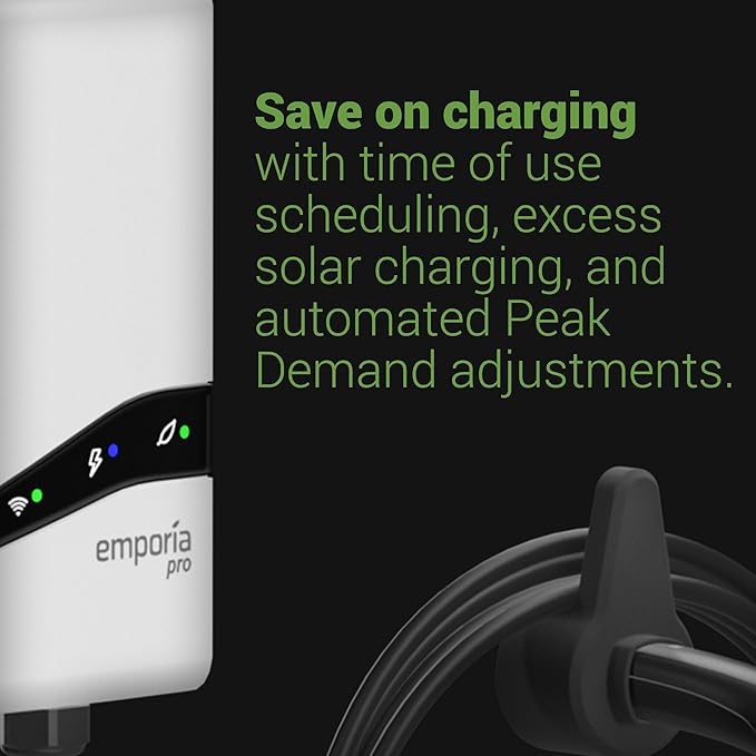 Emporia Pro 48A Level 2 EV Charger – Smart Commercial & Home Charging Station