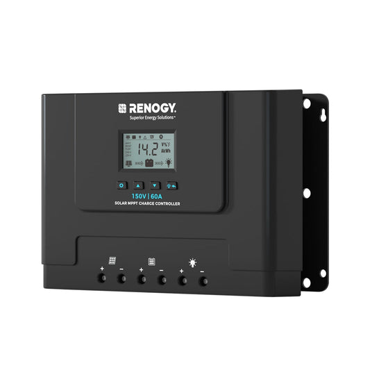 Renogy Rover Lite 60A MPPT Solar Charge Controller 12V/24V/36V/48V Auto Detect with LCD Display