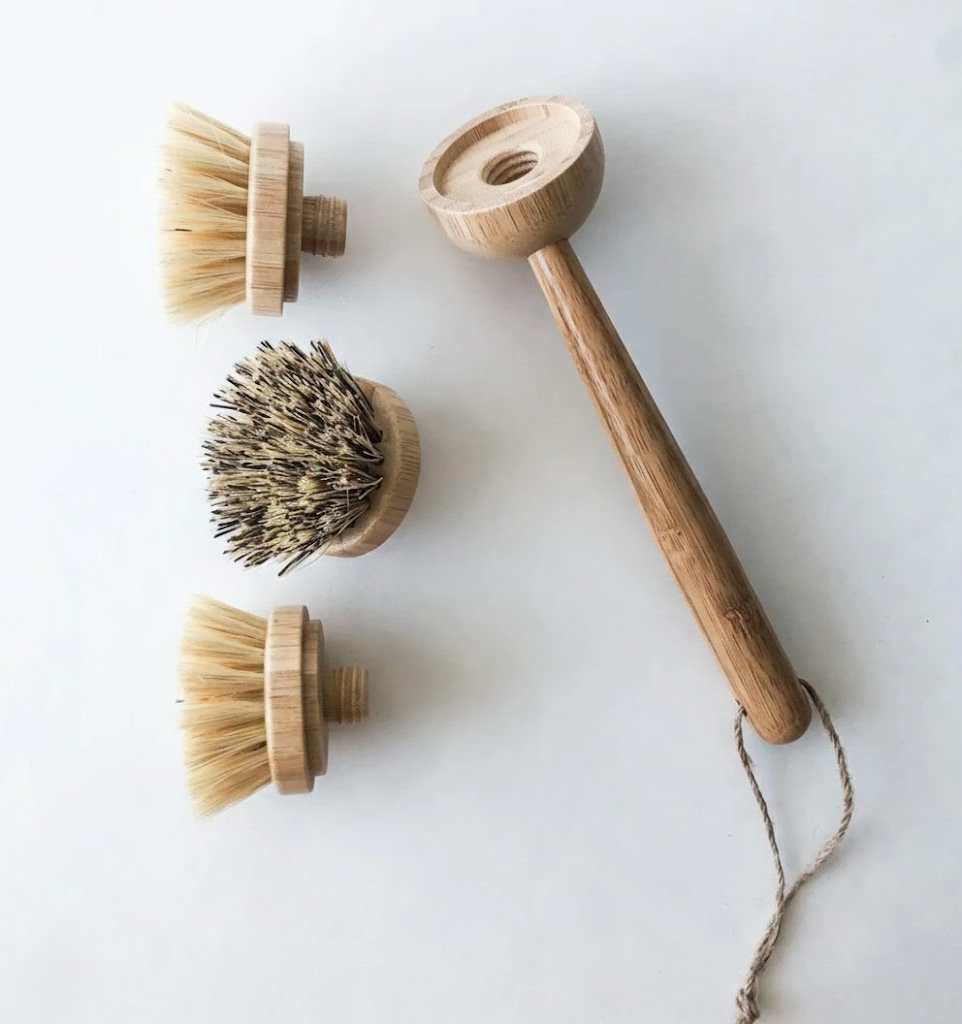 Long Handle Bamboo Scrub Brush Refill | Sustainable Replacement