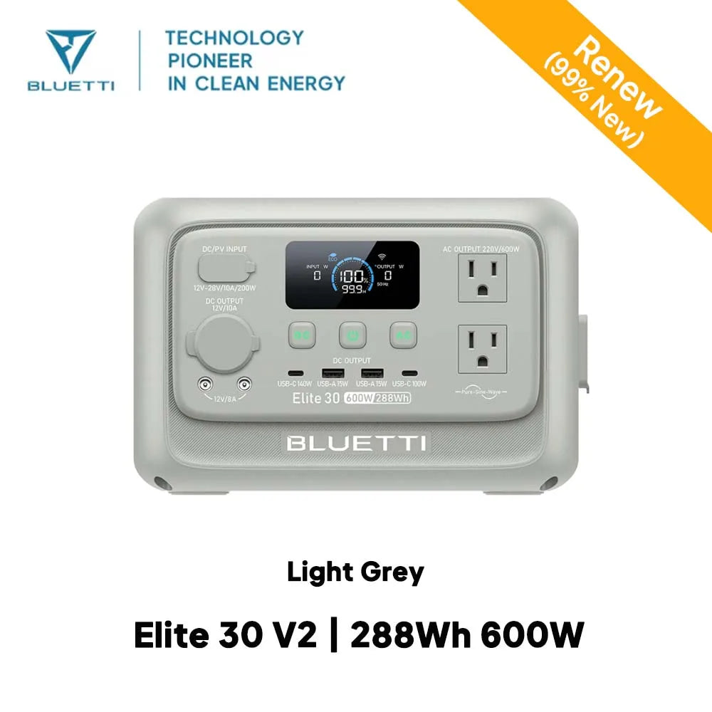 BLUETTI Elite 30 V2 Portable Power Station  Generator For Outdoor Camping Home Emerge