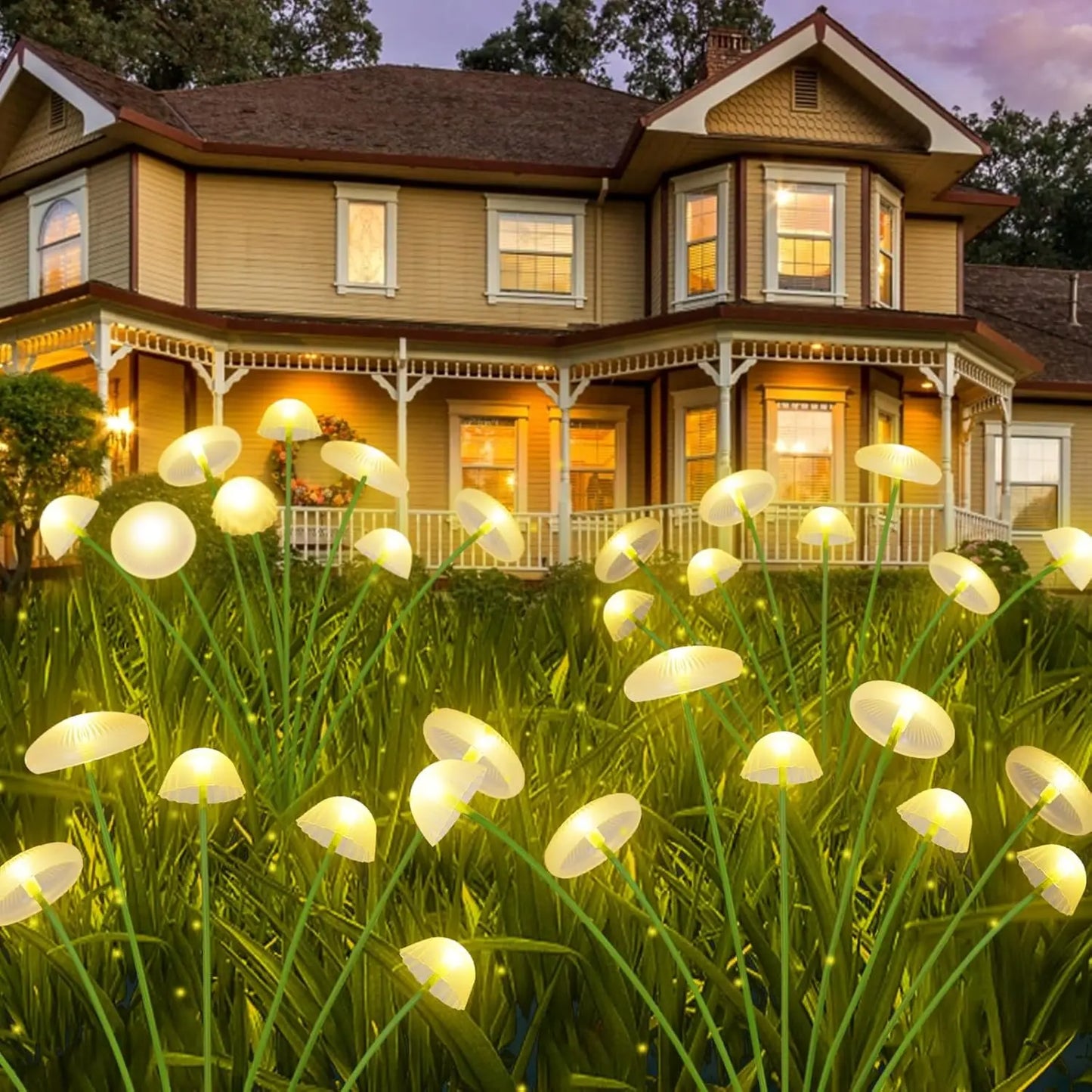 Solar Mushroom Garden Lights Dual Mode for Garden Ambiance