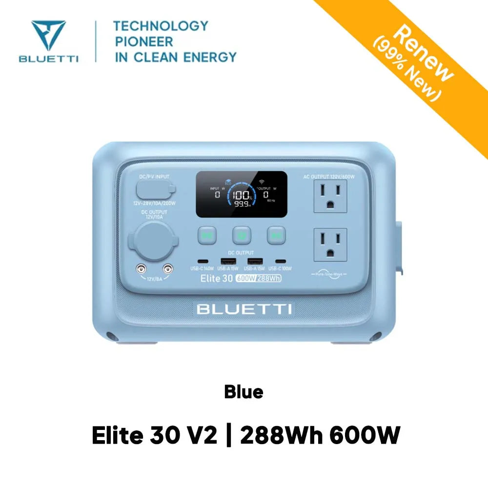 BLUETTI Elite 30 V2 Portable Power Station  Generator For Outdoor Camping Home Emerge
