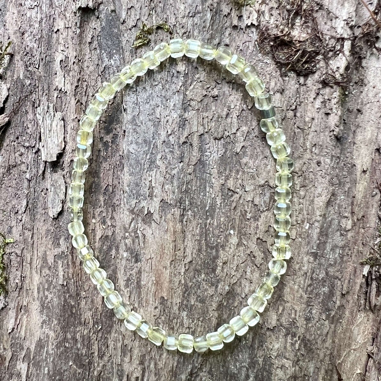 Citrine Cube Bracelet - Subtle Radiance Collection