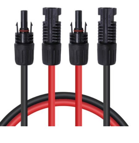 Renogy Solar Extension Cables with MC4 Connectors One Pair Red & Black
