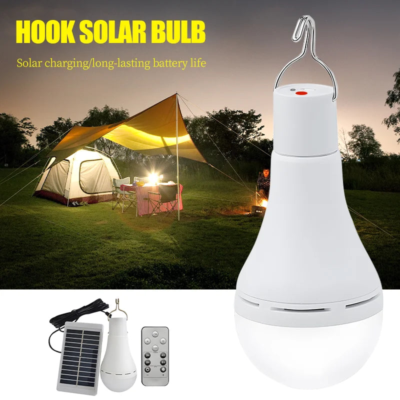 Rechargeable Solar Camping Light with remote control