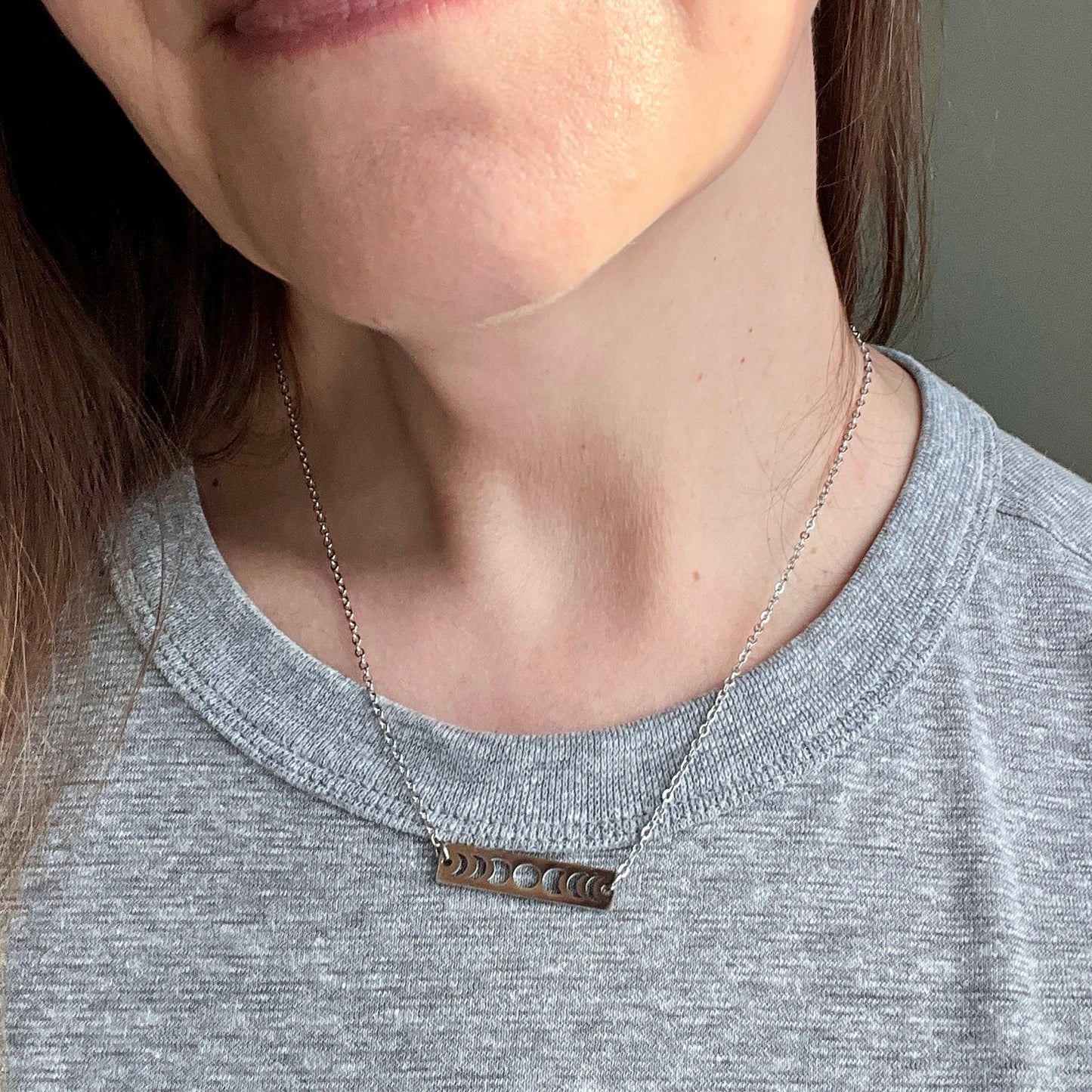 Lunar Journey Moon Phases Necklace