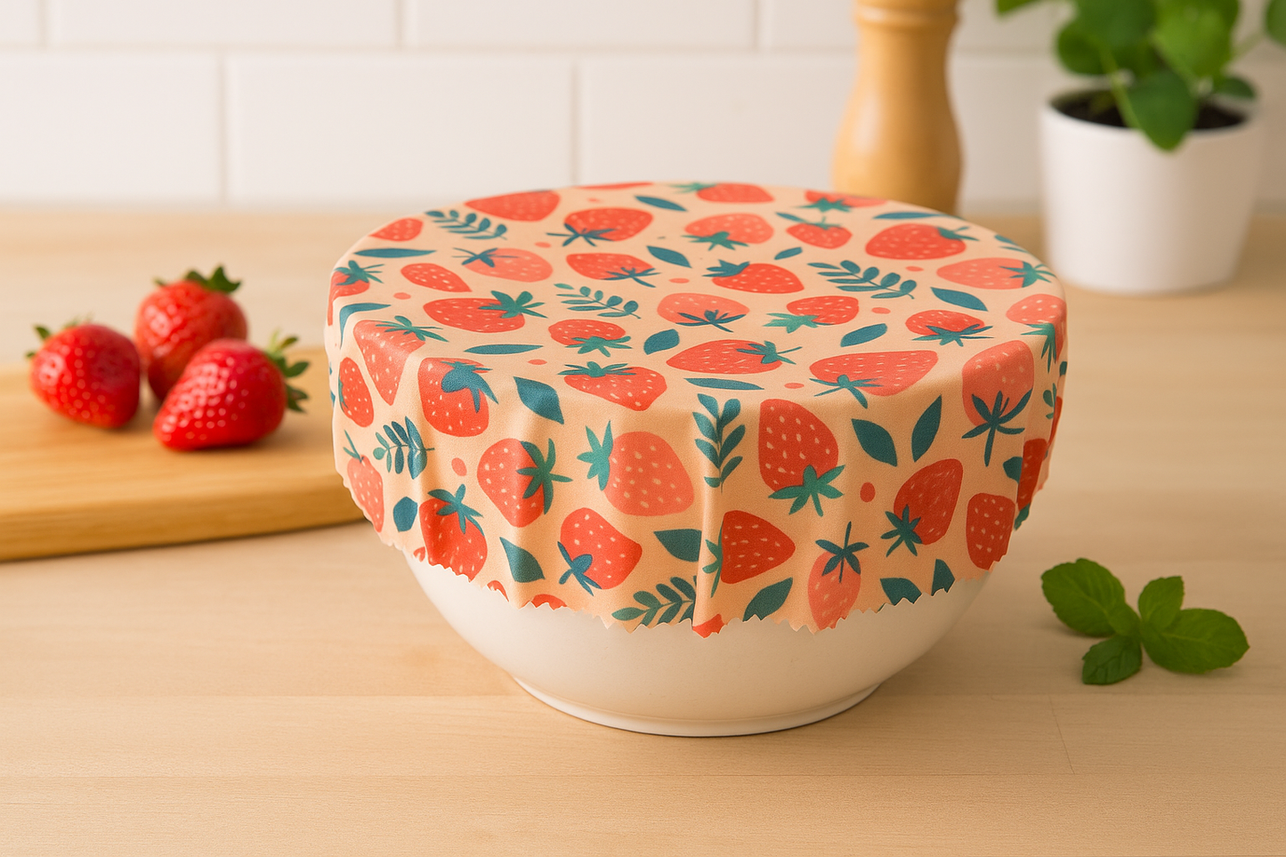 Reusable Beeswax Food Wraps (3-Pack) | Plastic-Free & Zero-Waste