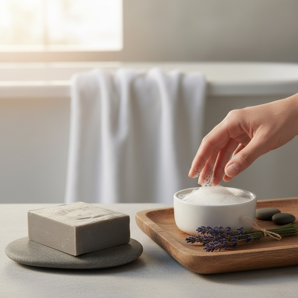 Tea Tree & Activated Charcoal Shampoo Bar | Purify & Detox