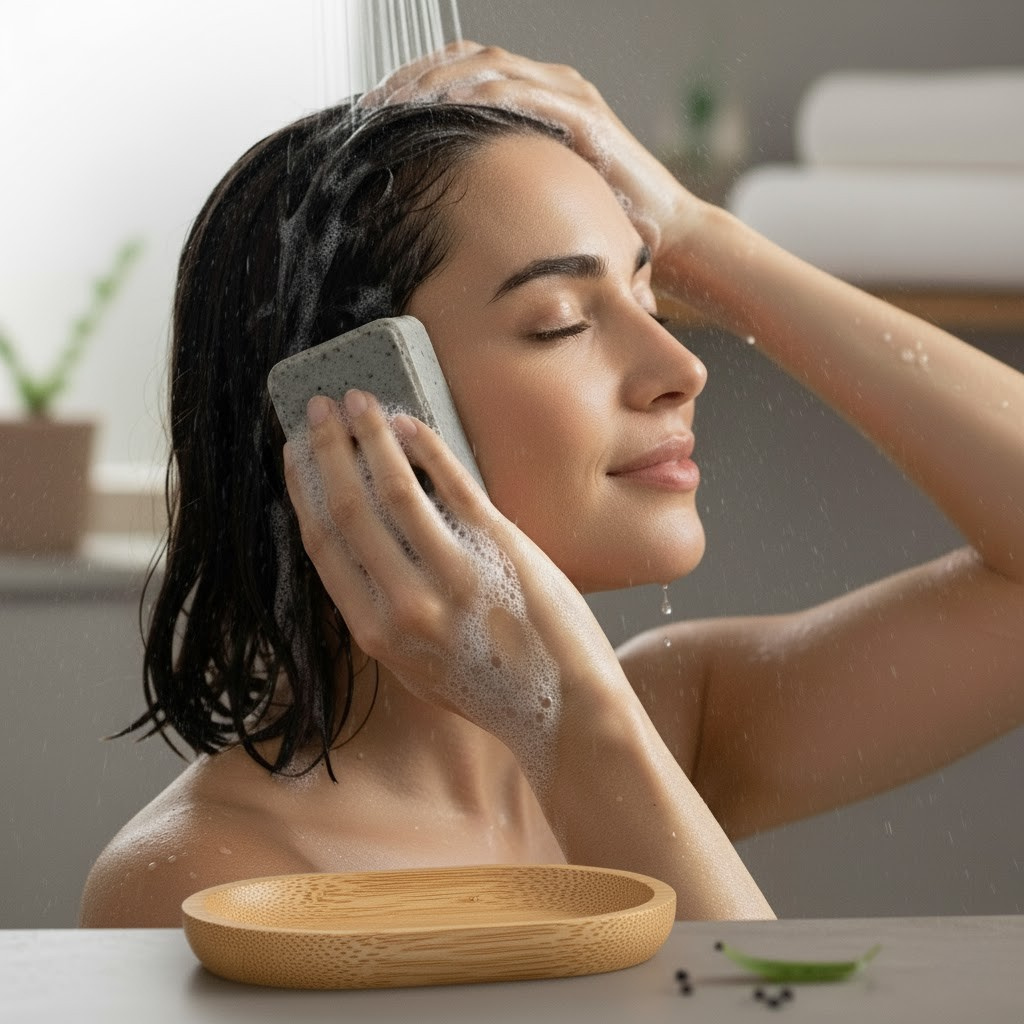Tea Tree & Activated Charcoal Shampoo Bar | Purify & Detox