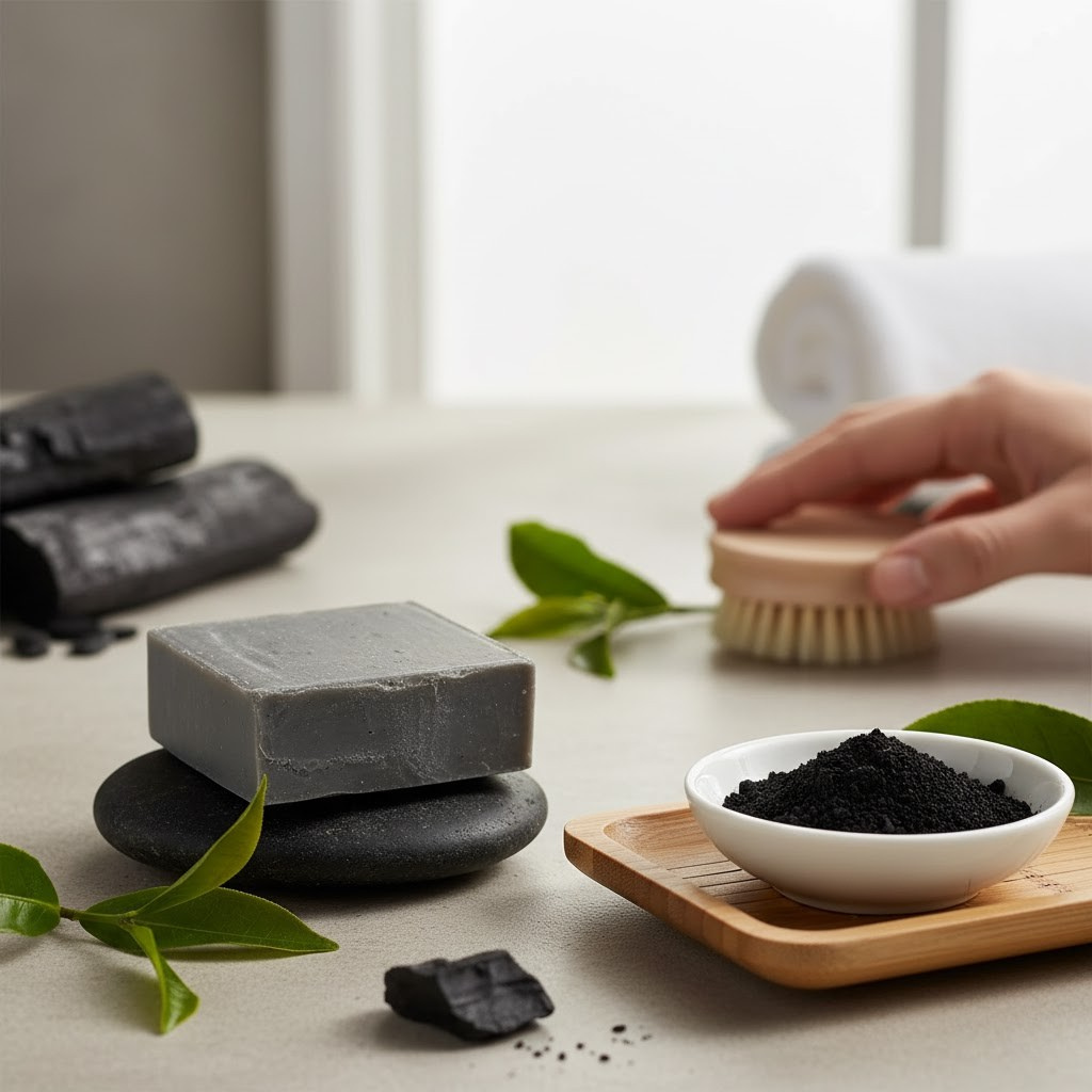 Tea Tree & Activated Charcoal Shampoo Bar | Purify & Detox