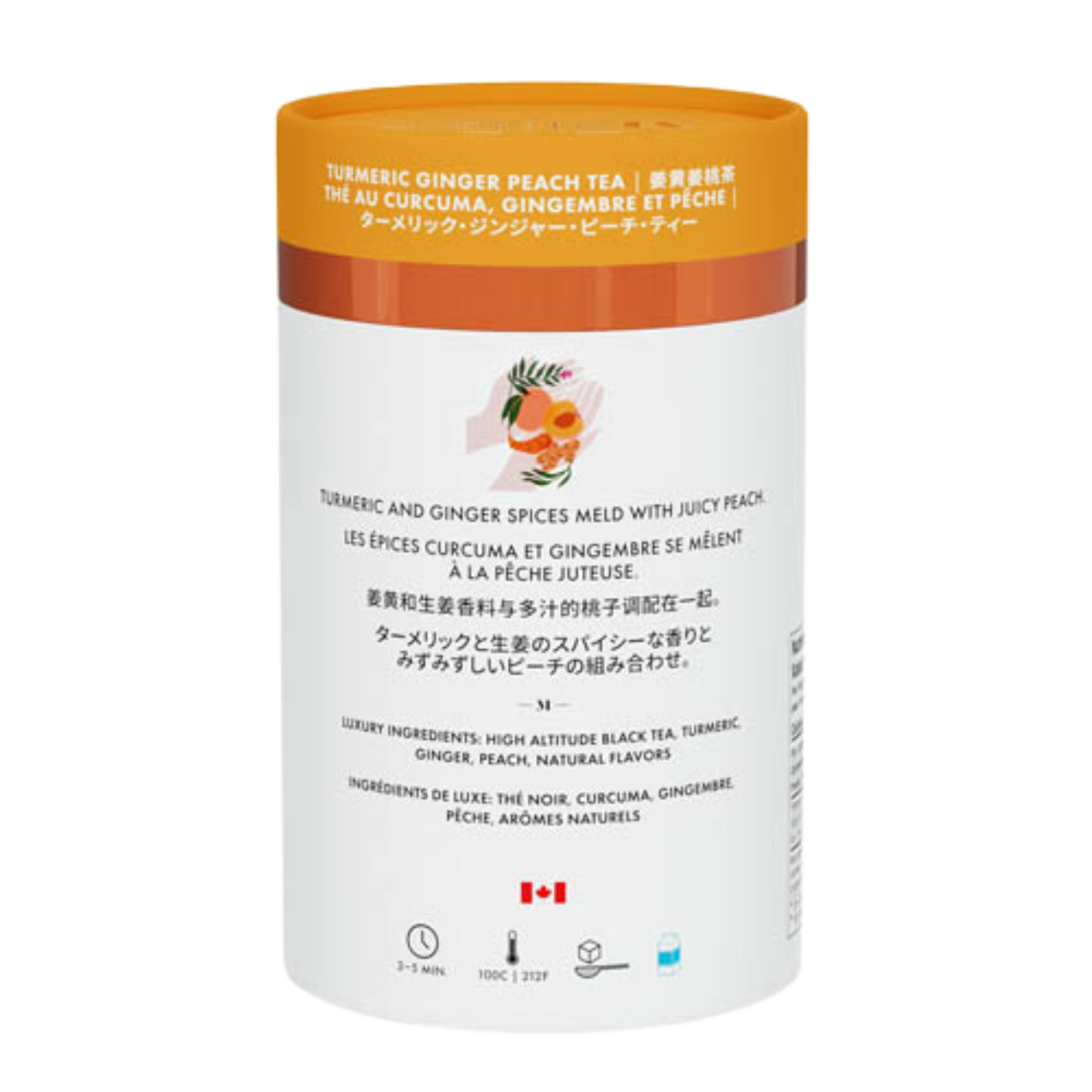 Turmeric Ginger Peach Luxury Tea