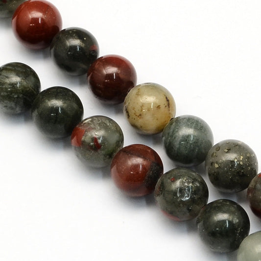 African Bloodstone Gemstone Bead - North America Solutions Ltd