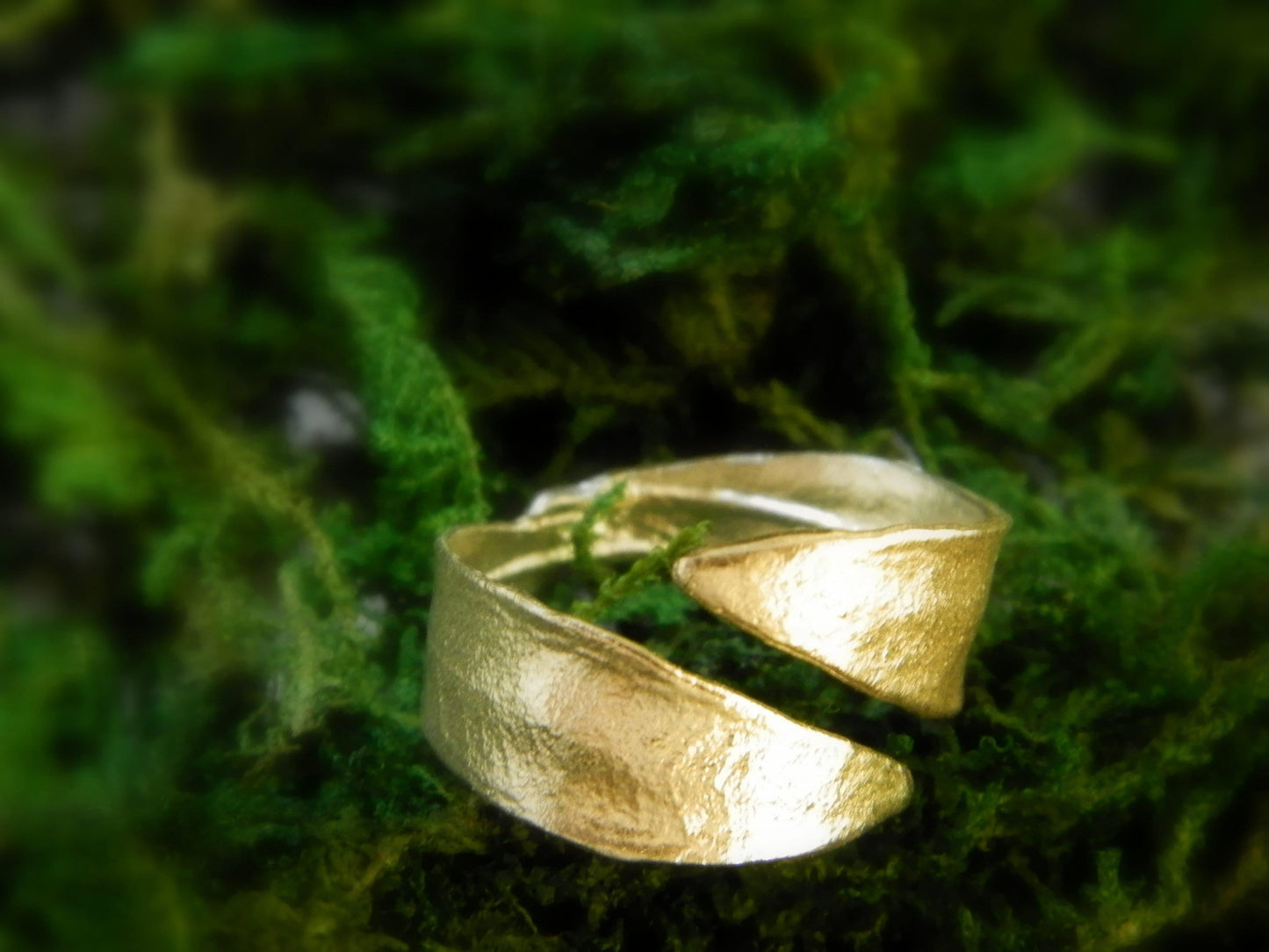 Silver Olive Leaf Ring, Gold-Plated Sterling Silver Jewelry, Double Leaf Ring, Handmade Minimalist Jewelry Gift, Birthday Gift for Women