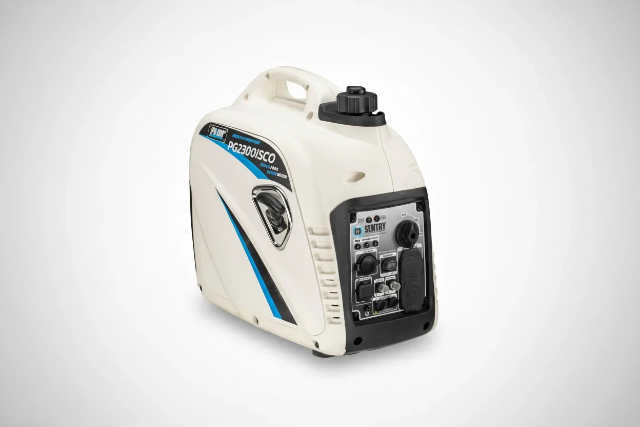 2,300-Watt/1,800-Watt Recoil Start Super Quiet Gasoline Powered Portable Inverter Generator with Advanced CO Shutoff