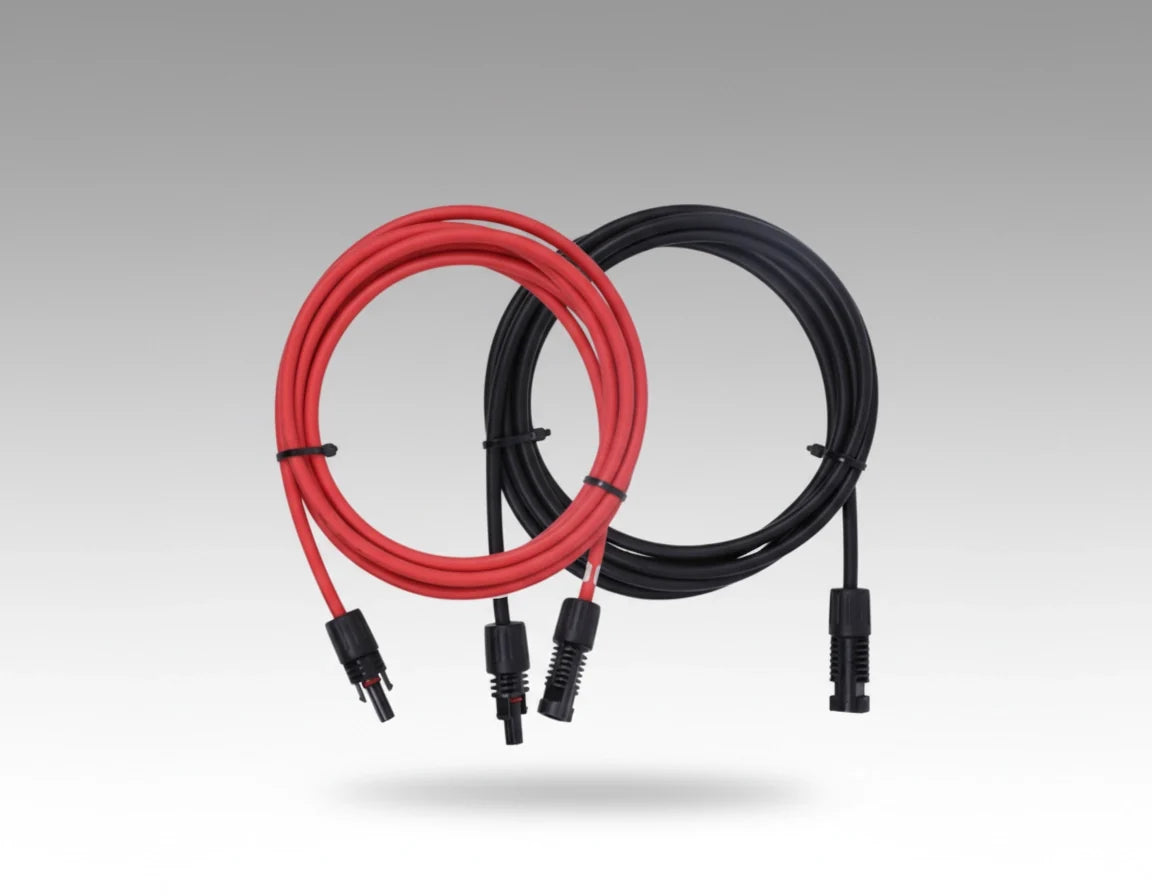 Renogy Solar Extension Cables with MC4 Connectors One Pair Red & Black