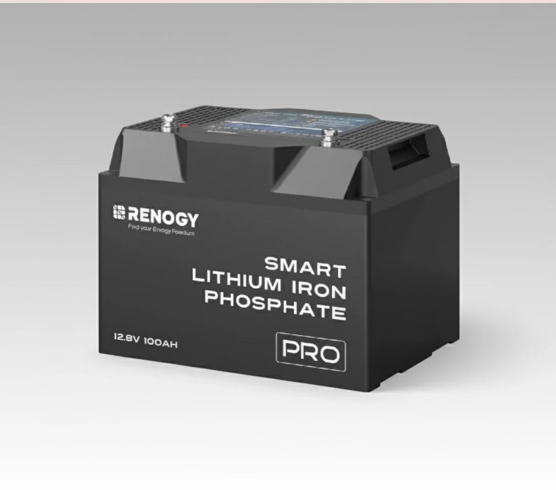 Pro 12V 100Ah Smart LiFePO4 Battery with Bluetooth & Self-Heating Technology