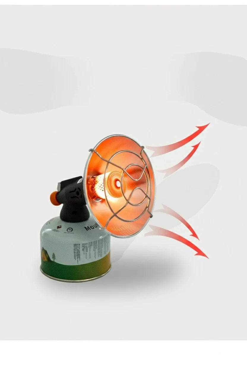 Mini SunGlow Portable Solar-Assisted Camping Stove for Outdoor Cooking & Warmth