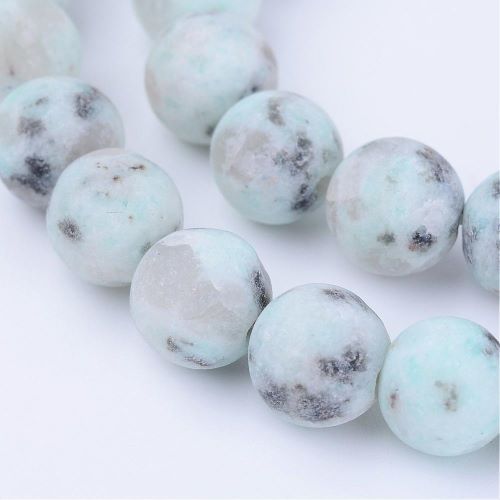 Sesame Jasper Frosted Gemstone Bead - North America Solutions Ltd