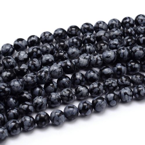 Snowflake Obsidian Gemstone Bead - North America Solutions Ltd