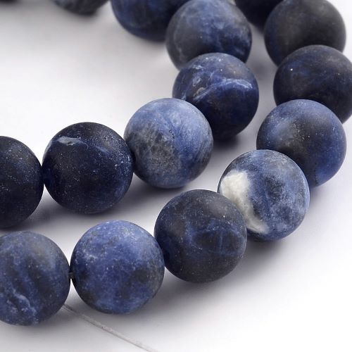 Sodalite Frosted Gemstone Bead - North America Solutions Ltd