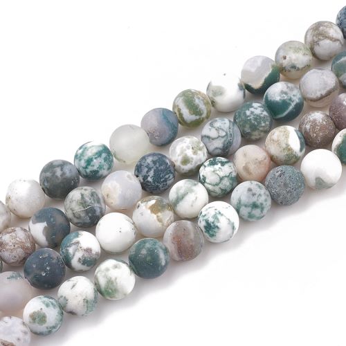 Green Tree Frosted Gemstone Bead - North America Solutions Ltd